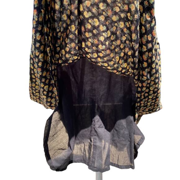 Amuse Society Avenida Del Sol Dress Floral Tie Tassel Strap Women's Extra Small - Picture 10 of 13